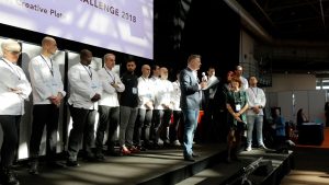 premiazione del Best Plate Challenge 2018 della World Gourmet Society a Montecarlo con il presidente Matthias tesi Baur